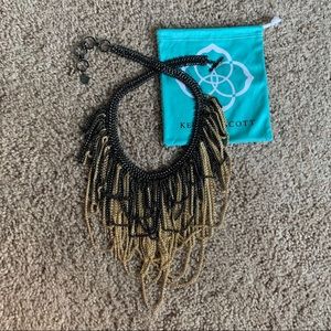 Kendra Scott Jewelry - Kendra Scott Gold Gunmetal Fringed Margot Necklace Kendra Scott Jewelry - Kendra Scott Gold Gunmetal Fringed Margot Necklace